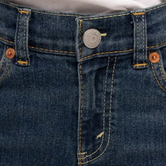 Levis 511 Boys Slim Denim Pant Light Blue Wash w/Yellow Stitching - Picture 3 of 3